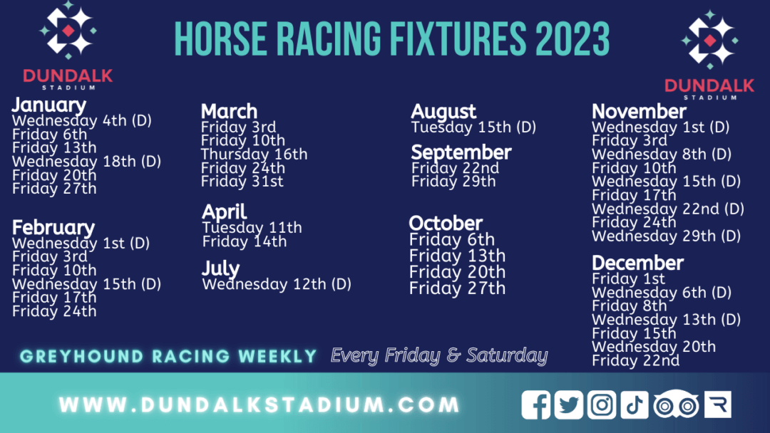 Racing Calendar Events Dundalk Stadium